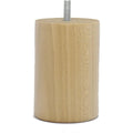 set mit 4 bettfuessen zylinder holz klar 10 x 7 x 7 cm