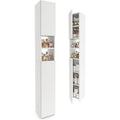 badezimmerschrank weiss 2431172 cm badschrank hochschrank schmal modernes badmoebel mit tueren offenen faechern viel stauraum fuer handtuecher und kosmetik