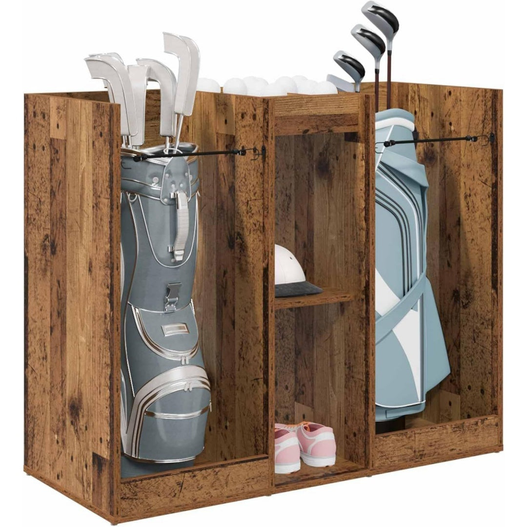 golf schrank uni altholz 102 x 45 x 855 cm