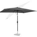 sonnenschirm rechteckig 200x300 - neigbare schatteneinstellung rechteckiger gartenschirm fuer terasse garten gastro - knickbar kurbel wetterfest - rapallo